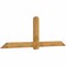 Ekena Millwork Eugene Rough Sawn Timber Gable Bracket, Western Red Cedar, 108"W x 36"H x 4"D x 6"F, 8/12 Pitch GBW108X36X0406EUG00RWR - alternate 2
